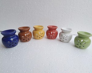 Diffuseur d'arômes en céramique en forme de bouilloire, artisanat écologique, brûleur de cire et d'huiles essentielles non électrique pour la maison - Product Image 5