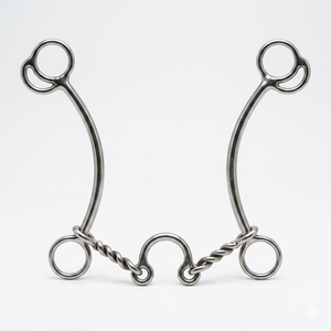 บิตม้าสแตนเลสแบบยาวสำหรับขี่ม้า  แบบปากเรียบ มีให้เลือกทุกแบบและทุกขนาด - Product Image 1