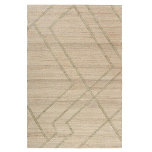 Tapis Bohème Rectangulaire en Jute à Tissage Plat, à Poils Courts, pour Salon et Décoration Intérieure - Product Image 1