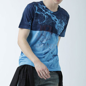 เสื้อยืดผู้ชายขายส่ง โพลีเอสเตอร์ 100% เสื้อยืดแบบซับลิเมชั่น พิมพ์โลโก้ตามสั่ง ออกแบบเสื้อยืดซับลิเมชั่นสำหรับผู้ชาย - Product Image 4