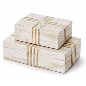 Nuevo Estuche para Joyas con Incrustaciones de Hueso Hexagonal, Caja Decorativa de Hueso para Almacenamiento, Organizador de Joyas con Incrustaciones de Hueso a Precio de Mayoreo - Product Image 4