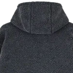 Veste zippée en molleton lavé anthracite avec capuche et poches pour homme – Manteau d'hiver élégant, chaud et confortable - Product Image 4