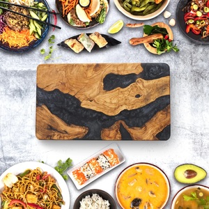 Decorative Epoxy Wood Charcuterie Board Handmade Cheese Serving Board Durable Lightweight 2.0cm Thick Wholesale OEM Custom - Product Image 4
