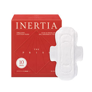 Serviettes hygiéniques Truly Organic INERTIA - Le Prisme à Ailes pour Femmes Absorption Régulière (10 unités) - (Paquet de 1) - Product Image 1