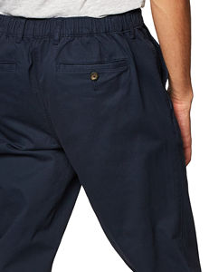 Pantalones Chino Jogger Azules para Hombre, Cintura Elástica, Ajuste Recto Elástico, Puños Elásticos, Pantalones Chino Ajustados, Pantalones de Algodón Transpirables - Product Image 5