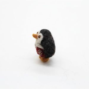 Adorno Navideño de Pingüino de Fieltro con Diseño de Copo de Nieve Bordado, Juguete de Peluche de 0-10 cm para Decoración de Árboles - Product Image 5