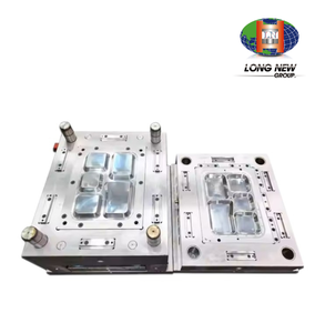 Plato de Plástico HIPS de 5 Compartimentos, Apto para Microondas y Ecológico, Marca LONGNEW |   Molde de Inyección de 4 Cavidades para la Fabricación de Bandejas para Servir Alimentos - Product Image 1