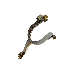 Nouvel Arrivage : Éperons d'équitation western vieillis avec articulation fine – Accessoires et équipement équestre - Product Image 5