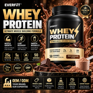 Proveedor de Proteína de Suero de Leche con Sabor a Vainilla de Marca Privada en Malasia, Fabricación OEM de Batidos WPC de Marca Personalizada, Crecimiento Muscular para Adultos, 20-29 g - Product Image 1