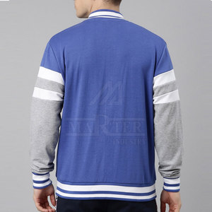 เสื้อแจ็คเก็ตวาร์ซิตี้สำหรับผู้ชาย คอตั้ง โลโก้ด้านหน้า แขนยาว ดีไซน์ทันสมัย สีตัดกัน ระบายอากาศได้ดี เป็นมิตรกับสิ่งแวดล้อม เหมาะสำหรับอากาศเย็น - Product Image 3