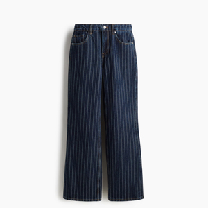 Bleecker - Jeans de pierna ancha de talle alto para mujer, pantalones de mezclilla holgados y relajados, estilo vintage informal para la calle - Product Image 2