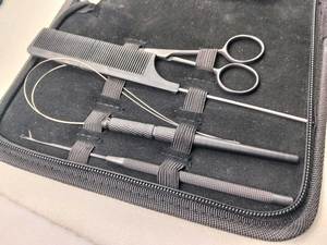 Kit d'outils et d'accessoires professionnels pour extensions de cheveux, adapté aux coiffeurs de salon, aux spécialistes de la beauté et aux utilisateurs à domicile - Product Image 6