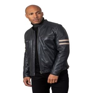 Blouson en cuir personnalisable chaud pour l'automne, unisexe, coupe-vent, décontracté, en cuir double, écologique, séchage rapide, en toile, à capuche. - Product Image 1