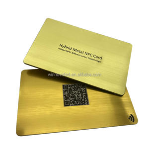 Tarjeta NFC <span class=keywords><strong>de</strong></span> Metal Plateado o Dorado <span class=keywords><strong>de</strong></span> Lujo Personalizada con Grabado para Membresía - Product Image 1