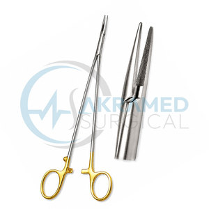 Portaagujas Vascular TC DeBakey, Manual, Recto, con Mordazas Serradas, Instrumento Quirúrgico Cardiovascular, Tamaño Personalizado, Certificado CE - Product Image 4