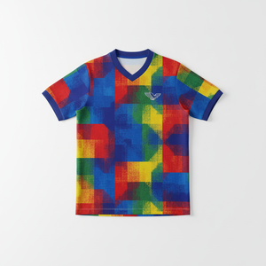 Uniformes de Fútbol Personalizados al por Mayor, Transpirables, de Secado Rápido, 100% Poliéster, Cuello en V, Manga Corta, Conjuntos de Uniformes para Equipos - Product Image 3