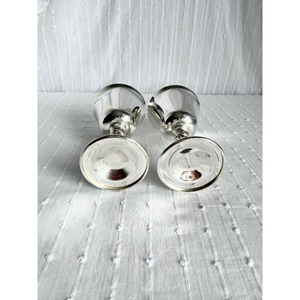 Handmade Embossed Cocktail <b>Glasses</b> Set Of 2 For Wedding Occasion Vintage <b>Stainless</b> Steel Goblets Bell Shape - Product Image 4