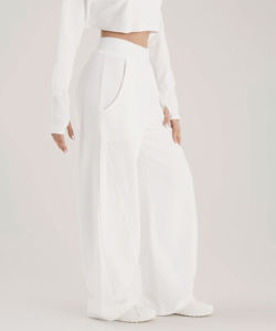 Customized <b>Women</b> Straight Wide Leg Sweatpants 100% Cotton Fleece Track Pants <b>Trousers</b> <b>women's</b> Sweatpants <b>women's</b> joggers pants - Product Image 1