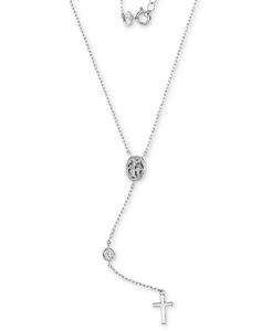 Collar Infantil Cubic Zirconia Mary & Cross Lariat, 13 "+ 2" extensor | Macy's - Product Image 1