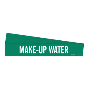 Brady Make-Up Water Pipe Marker <b>Adhesive</b> Flexible <b>Heat</b> & Chemical <b>Resistant</b> for Industrial Use - Product Image 1