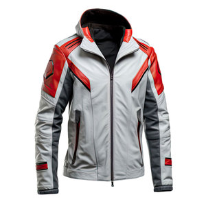 Wholesale Fashion Vintage Men Loose Fitted <b>Retro</b> <b>Leather</b> <b>Jackets</b> Hot Selling Good Comfortable Canvas Street Wear High Street - Product Image 3