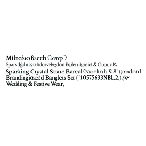 Sparkling Crystal Stone Fancy Bracelets & <b>Bangles</b> <b>Set</b> 10575633NBL_2.8 for Wedding & Festive Wear - Product Image 2