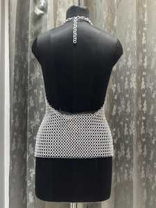 Armadura de Moda para Mujer, Estilo Moderno, Imitación Antigua, con Cadena de Aluminio Plateada - Product Image 4