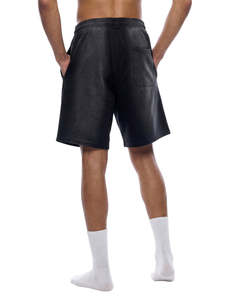 Men's <b>Black</b> Cotton Cargo <b>Shorts</b> with Zipper Fly Mid Waist Button Front Side Pockets Casual Style Quick Dry - Product Image 4