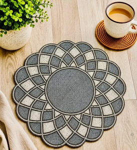<b>Beaded</b> <b>Placemat</b> Mats & Pads Crafts Handmade Best Quality <b>Beaded</b> <b>Placemats</b> Decorative Dining Table At Cheap Price - Product Image 4