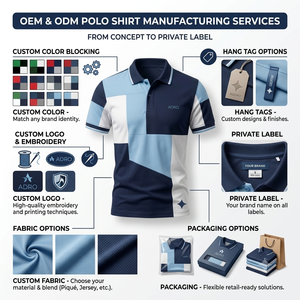 Camisa de Manga Corta para Hombre ADRO, Corte Regular, Estilo Casual, Transpirable, Color Personalizado, Tejido de Punto 100% Algodón, Bloques de Color - Product Image 5