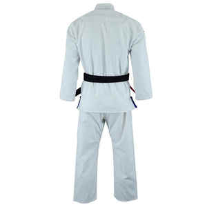 Best Selling Judo Uniform Adult Unisex White 100% Cotton 160g Regular Fit Breathable Durable with <b>Black</b> <b>Belt</b> - Product Image 3