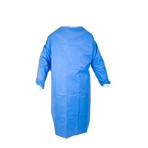 Blouse d'isolement protectrice en tissu SMS, légère et imperméable, pour les soins de santé et les soins aux patients - Product Image 3