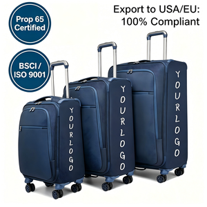 Nouvelle <span class=keywords><strong>valise</strong></span> trolley moderne légère en nylon, 20 pouces, bagage à main avec fonctions anti-vol et étanches, et serrure - Product Image 1