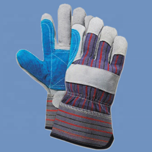Vente en gros Gants de travail de sécurité standard canadiens Rigger Cuir Pas cher Coton Cuir de vache fendu Fonction anti-coupure Construction - Product Image 2