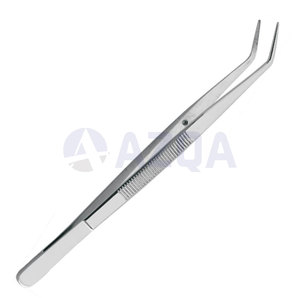 Pince à épiler professionnelle automatique en acier inoxydable avec pointe inclinée, manche en plastique noir réutilisable, outil de beauté durable - Product Image 4