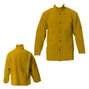 เสื้อแจ็คเก็ตหนังสำหรับงานหนัก ทนทานต่อไฟ ทนความร้อน ป้องกันการเกิดประกายไฟ สำหรับงานเชื่อมโลหะ อุปกรณ์ป้องกันภัยส่วนบุคคล - Product Image 2