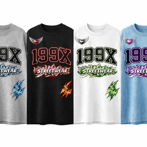 เสื้อยืดคอกลมหนา ผ้าคอตตอนฟอกสี ทรงโอเวอร์ไซส์ ไหล่ตก มีฮู้ด ระบายอากาศได้ดี แห้งเร็ว เหมาะสำหรับฤดูหนาว - Product Image 2