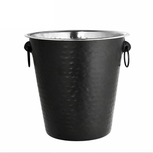 ถังแช่ไวน์สแตนเลสสำหรับแช่เบียร์ |   ตู้แช่เครื่องดื่มแบบสองหูจับสำหรับงานปาร์ตี้และบาร์ |   ความจุ 2.5 ลิตร ทนทาน - Product Image 1