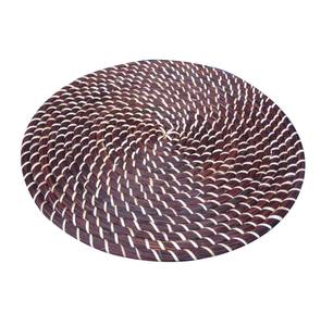 New Arrival <b>Bamboo</b> Seagrass Round <b>Placemats</b> Handwoven Eco-Friendly Heat-Insulating Bohemian Style Dining Accessories - Product Image 3