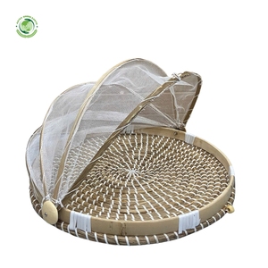 Natural rush mat food <b>cover</b> Kitchenware and <b>table</b> decoration Wholesale eco-friendly Made in Viet Nam - Product Image 6
