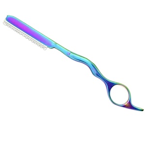 Rasoirs à lame unique en acier inoxydable de qualité ergonomique personnalisable pour salons de coiffure prix de gros de haute qualité et précision - Product Image 3