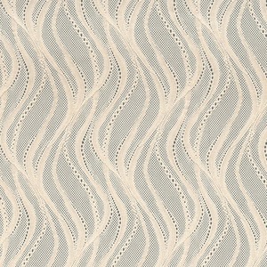 Tela de Encaje Elástica Ligera con Diseño de Ondas Abstractas, Nailon y Spandex, 150 cm, Corte Libre, Tejido de Punto, Color Personalizado, Diseños Personalizados, Ropa de Dormir - Product Image 1