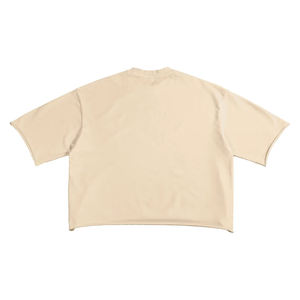 T-shirt Col Rond Ample Grande Taille en Coton Lourd 240g, Coupe Épaules Tombantes, Triple Couture, Qualité Supérieure, Style Universitaire, Taille Européenne - Product Image 6