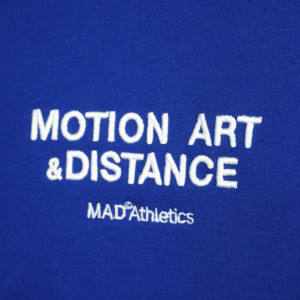 Sudadera con Capucha Motion Art at Distance para Hombre, Azul, Algodón, Felpa Francesa, Corte Regular, Informal, para Otoño, con Bolsillos - Product Image 3