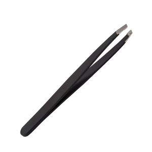 Pinza de Cejas Inclinada de Acero Inoxidable Personalizada de Alta Precisión para Depilar Pelo Fino, Ligera y Reutilizable - Product Image 5