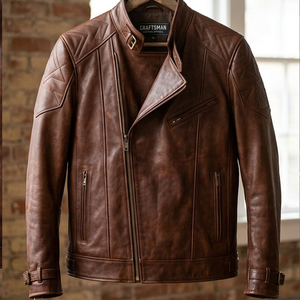 Veste en cuir de crocodile véritable pour hommes, veste en cuir de crocodile personnalisée, vente en gros en usine - Product Image 4