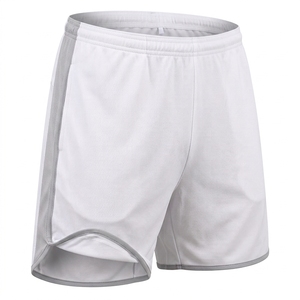 Ensemble de vêtements de tennis blanc STAR SPEED pour homme, manches courtes, respirant, anti-transpiration, polyester, col rond, coupe régulière, taille élastique - Product Image 4