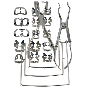 Kit dentaire complet en acier inoxydable de qualité médicale, comprenant des pinces à diaphragme, un poinçon, une pince, des fournitures endodontiques manuelles réutilisables - Product Image 1