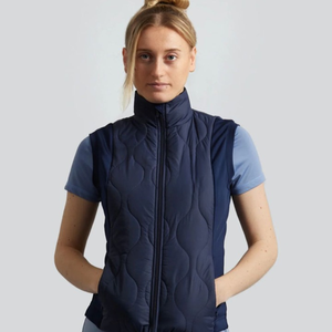 Chaleco Ligero para Mujer, Corte Holgado, Tejido Transpirable y Elástico, Forro con Control de Humedad, Cierre de Gancho y Bucle, Primavera/Otoño - Product Image 1
