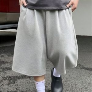 Pantalones Cortos Largos de Algodón para Hombre, Estilo Urbano, Oversize, con Cintura Elástica y Cordón, de Algodón Grueso, para Descanso, Proveedor Mayorista. - Product Image 2